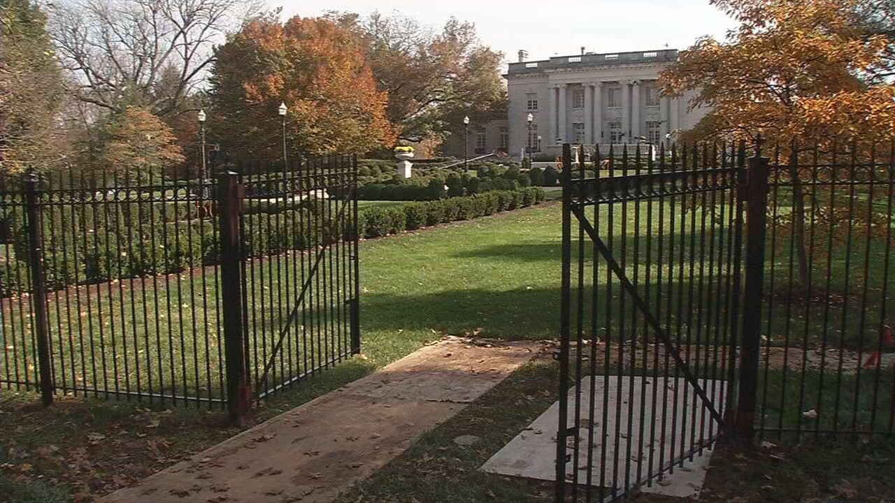 Governor's Mansion security fence